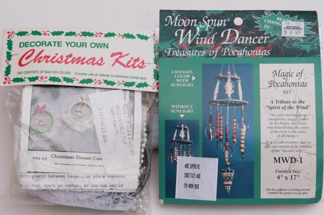 photo of vintage sealed craft kits, American West western cowboy Christmas ornaments to make #4