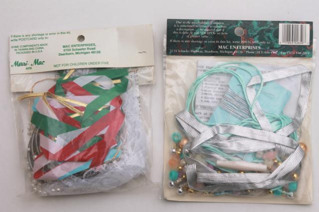 photo of vintage sealed craft kits, American West western cowboy Christmas ornaments to make #5