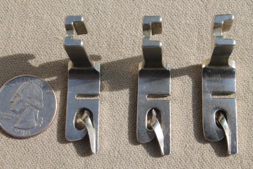 photo of vintage  sewing machine presser feet, rolled hemmers etc. fit Husqvarna Viking 33-10 #3