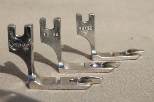 photo of vintage  sewing machine presser feet, rolled hemmers etc. fit Husqvarna Viking 33-10 #4