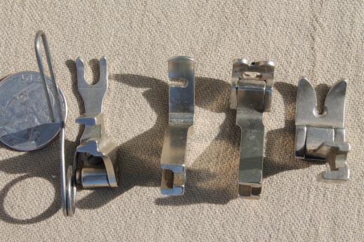 photo of vintage  sewing machine presser feet, rolled hemmers etc. fit Husqvarna Viking 33-10 #5