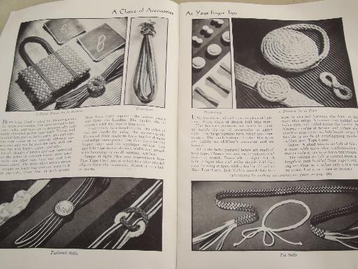 photo of vintage sewing notions booklet, Warren's bias tape and frillings ideas #2