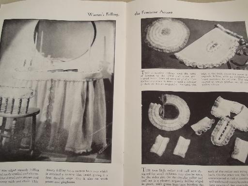 photo of vintage sewing notions booklet, Warren's bias tape and frillings ideas #4