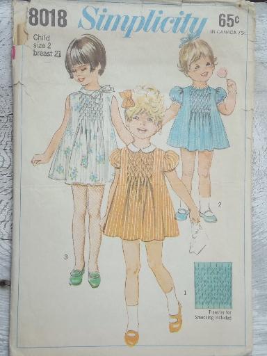 photo of vintage sewing patterns lot, frilly full skirted dresses for little girls 1-2-3 #5