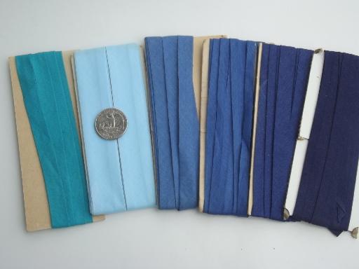 photo of vintage sewing trim lot, cotton seam tape quilt  binding & rick-rack #9