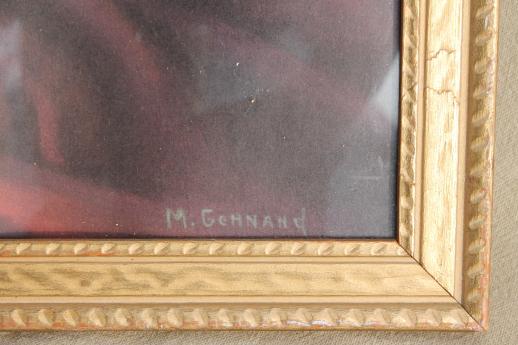 photo of vintage shabby chic gold wood framed floral still-life color tinted photo print #4