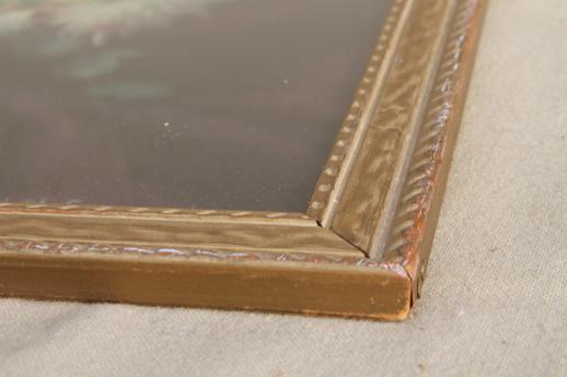 photo of vintage shabby chic gold wood framed floral still-life color tinted photo print #6