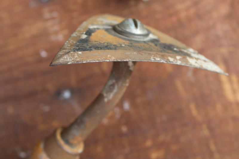 photo of vintage shave hook scrapers, woodworking tools for refinishing floors or furniture #6