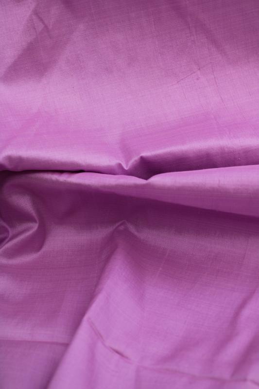 photo of vintage silky fabric, lilac solid color faux silk shantung synthetic material #3