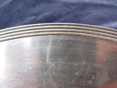 photo of vintage silver cake plate / stand or serving plateau #2