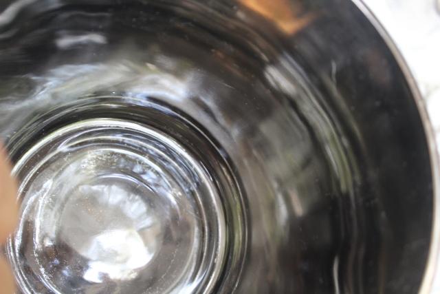 photo of vintage silver ombre color fade drinking glasses, ice bucket cocktail set in caddy #5