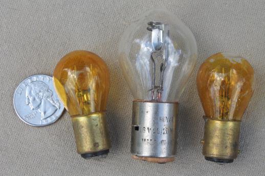 photo of vintage small light bulbs, lot of 40+ assorted tiny old light bulbs w/ brass bases for altered art #2