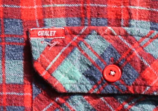 photo of vintage soft worn plaid cotton flannel shirts w/ Swiss yodeler embroidered trim #7