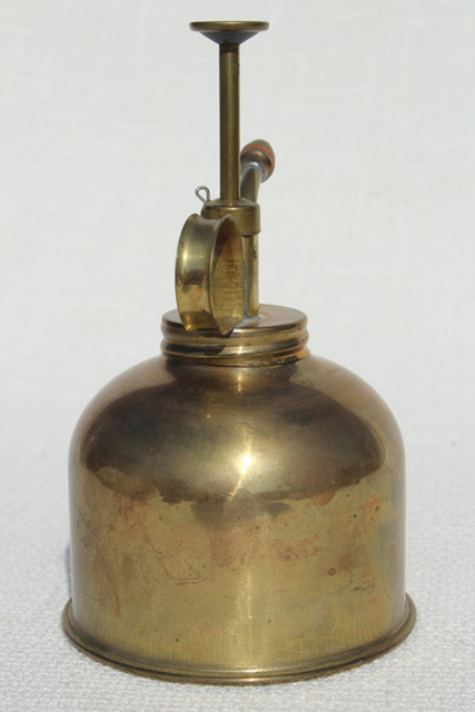 photo of vintage solid brass atomizer spray plant mister, houseplant misting watering can #4