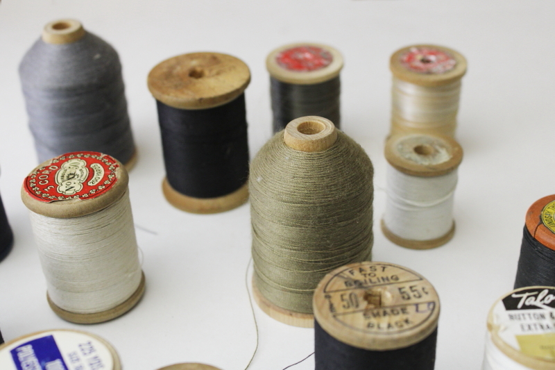 photo of vintage specialty thread lot heavy duty sewing thread & cord, nylon filament, button & carpet thread #6