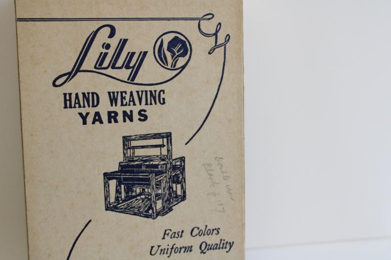photo of vintage spools of Lily pearl cotton crochet thread, embroidery floss or weaving cord #2