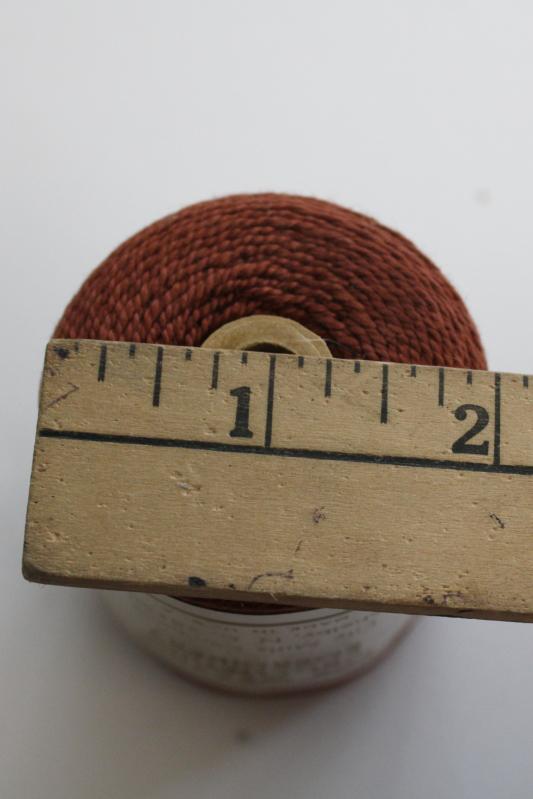 photo of vintage spools of Lily pearl cotton crochet thread, embroidery floss or weaving cord #7