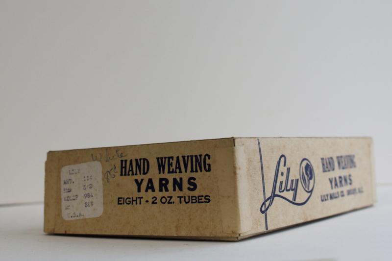 photo of vintage spools of Lily pearl cotton crochet thread, embroidery floss or weaving cord #9