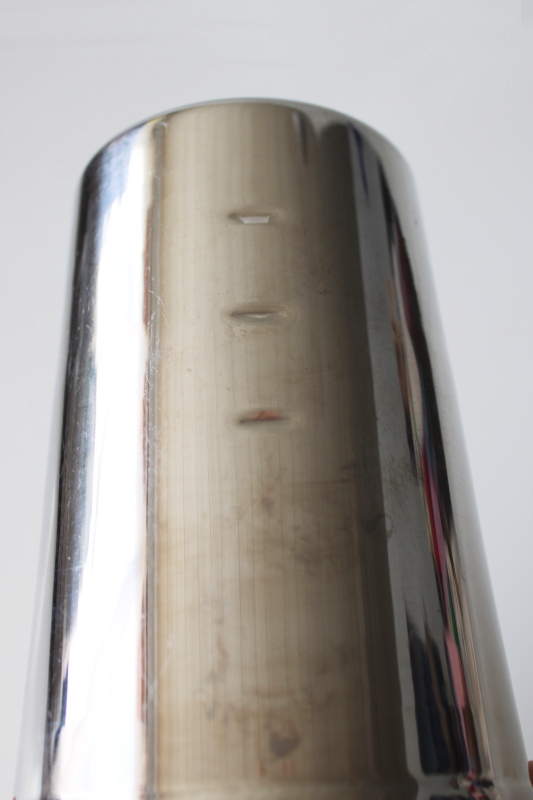 photo of vintage stainless steel milkshake cup for a malt mixer #4