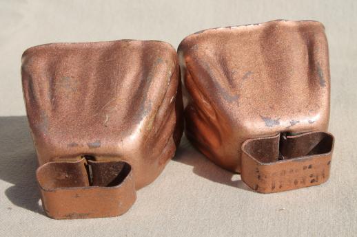 photo of vintage steel cowbells, goat or sheep collar bells Kentucky cow bell style #6