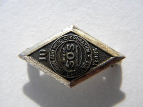 photo of vintage sterling silver lapel pins/tie tacks Young Spring and Wire Corp Detroit #4