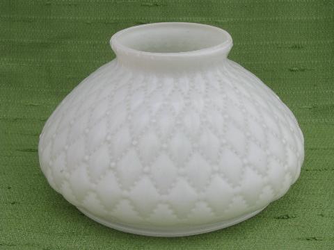 thumbnail image 2 of B&P Lamp Diamond Quilted Glass Shade - 10 Inch Cranberry Student Shade With Crimped Top 2 of 13