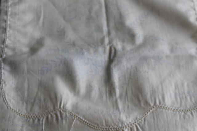 photo of vintage table linens for embroidery, cotton fabric runners stamped to embroider #5