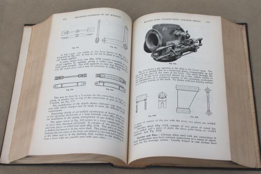 photo of vintage technical handbook of arc welding, old engineering welder's handbook  #3