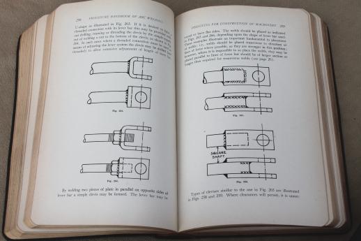 photo of vintage technical handbook of arc welding, old engineering welder's handbook  #7