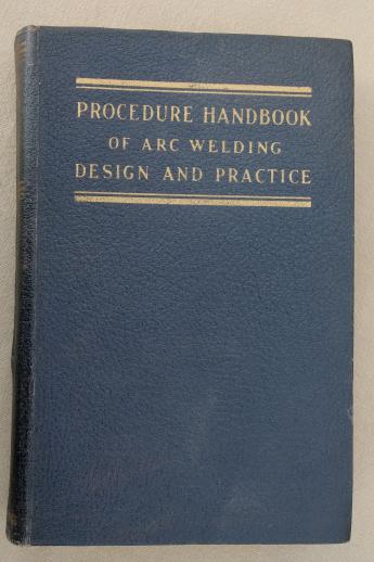 photo of vintage technical handbook of arc welding, old engineering welder's handbook  #9