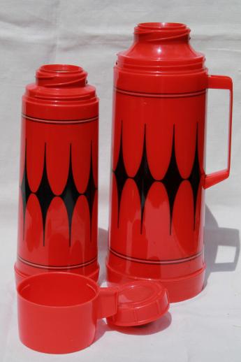 photo of vintage thermos lot, picnic jugs & thermos bottles for camping, picnics, lunch! #3