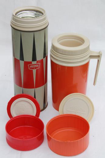 photo of vintage thermos lot, picnic jugs & thermos bottles for camping, picnics, lunch! #5