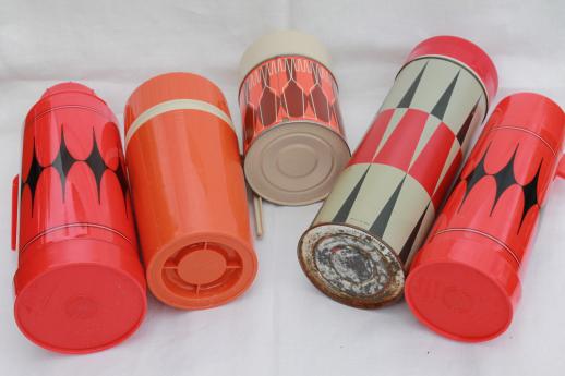 photo of vintage thermos lot, picnic jugs & thermos bottles for camping, picnics, lunch! #8