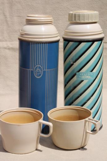 photo of vintage thermos lot, picnic jugs & thermos bottles for camping, picnics, lunch! #3