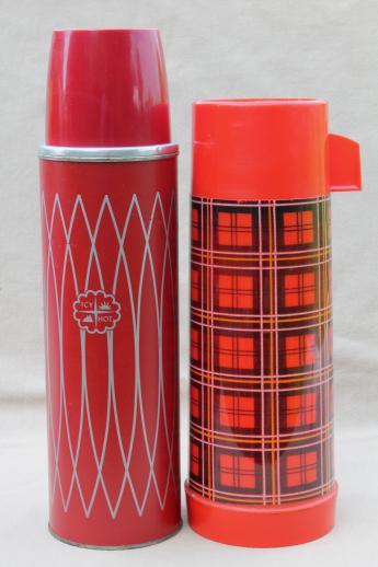 photo of vintage thermos lot, picnic jugs & thermos bottles for camping, picnics, lunch! #5