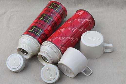 photo of vintage thermos lot, picnic jugs & thermos bottles for camping, picnics, lunch! #11