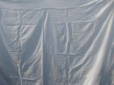 photo of vintage tick covers & bed sheets, old cotton flour feed sack fabric #3