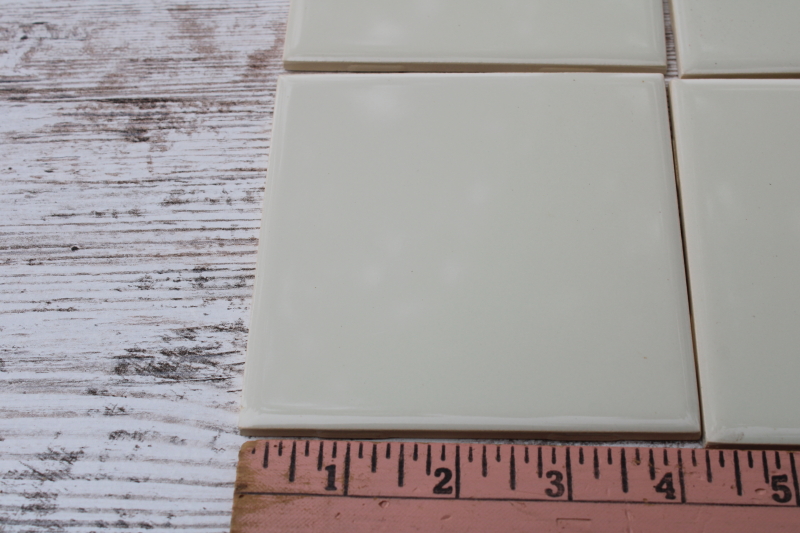 photo of vintage tiles blue flower baskets on ivory white, antique french country style for cottage kitchen  #5