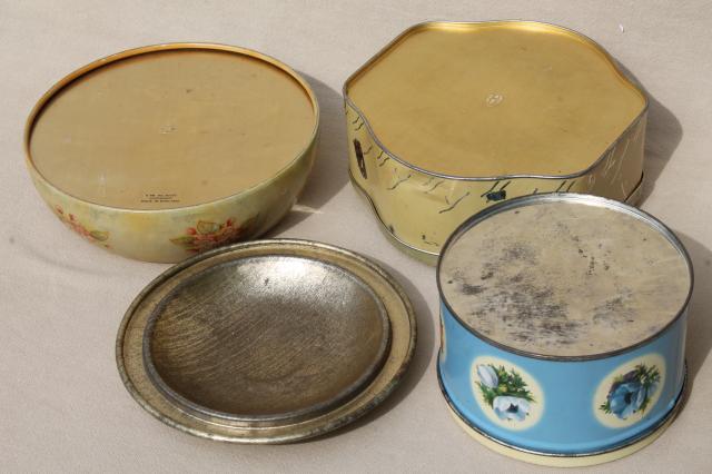 photo of vintage tin collection, lot pretty tea tins, biscuit tins & chocolate boxes for sweets #19