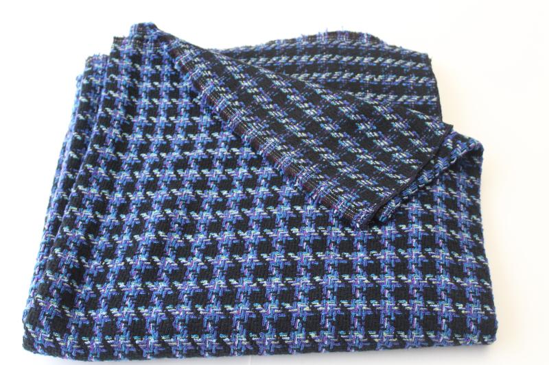 photo of vintage tweed boucle fabric, rayon blend ladies suiting couture style suit material #1