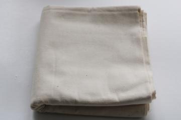 catalog photo of vintage unbleached cotton canvas fabric for country, primitive, farmhouse style sewing