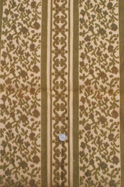 photo of vintage upholstery fabric remnants lot, decorator sewing fabrics lot for cushions etc. #8