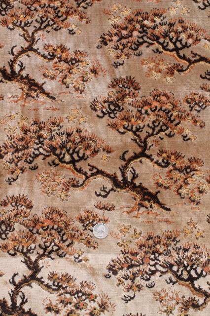 photo of vintage upholstery fabric remnants lot, decorator sewing fabrics lot for cushions etc. #14