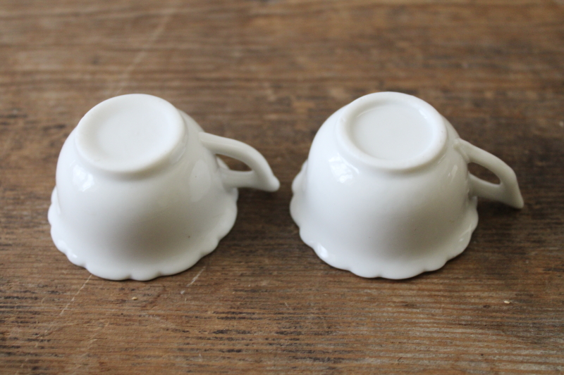 photo of  vintage vacation travel souvenirs of Boston and Cape Cod, miniature china tea cups  #3