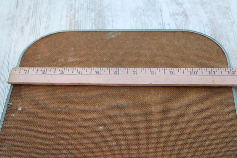 photo of vintage wall hanging blackboard chalkboard w/ green painted wood rail, rustic sign or message center  #6