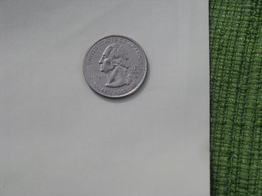 photo of vintage waterproof fabric, white rubber coated material for boating or baby? #3