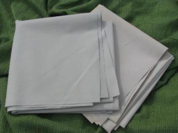 catalog photo of vintage waterproof fabric, white rubber coated material for boating or baby?