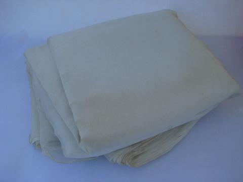 photo of vintage white cotton organdie, for heirloom french hand sewing, sheer curtains #1