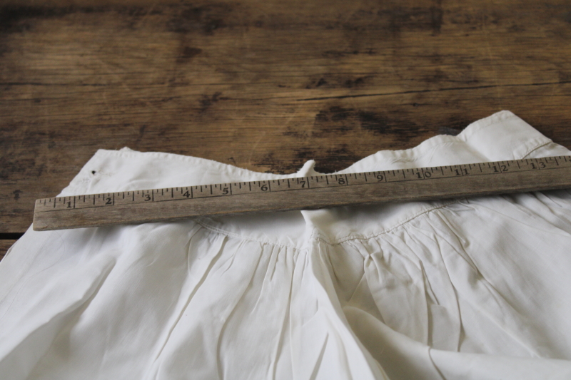 photo of vintage whites, lot shabby antique pantaloons, long white cotton drawers w/ tucks & lace #6