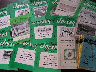 photo of vintage wi jersey booster dairy cattle cows pedigrees, ads #1